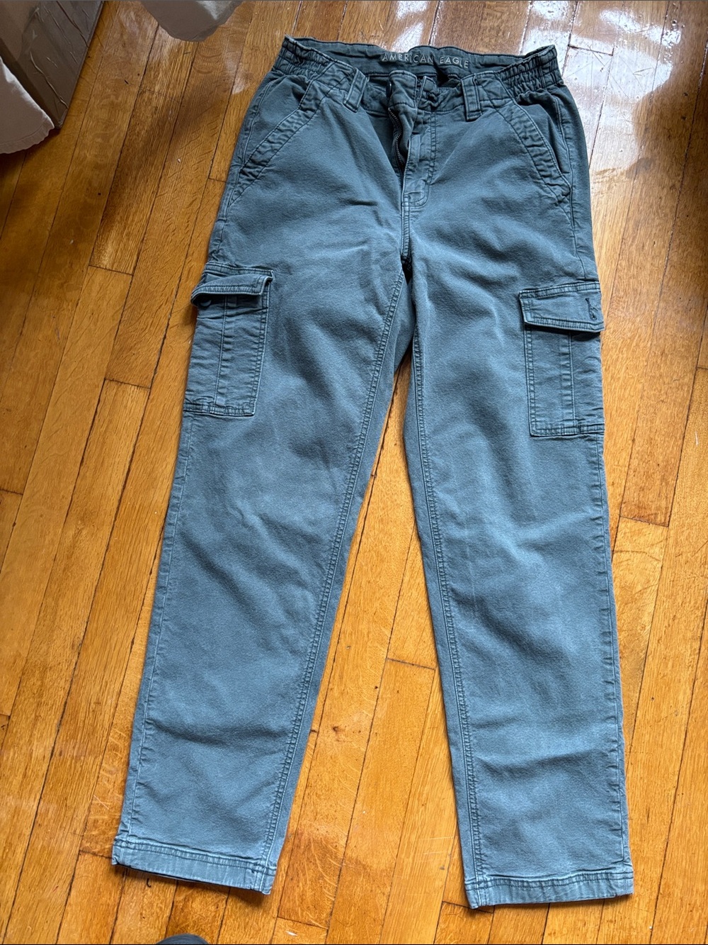 American Eagle Outfitters Men's Slate Blue Cargo Pants